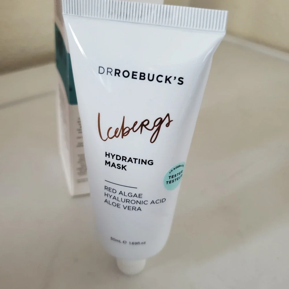 Dr Roebuck's Icebergs Hydrating Mask 50ml Red Algae Hyaluronic Acid Aloe Vera